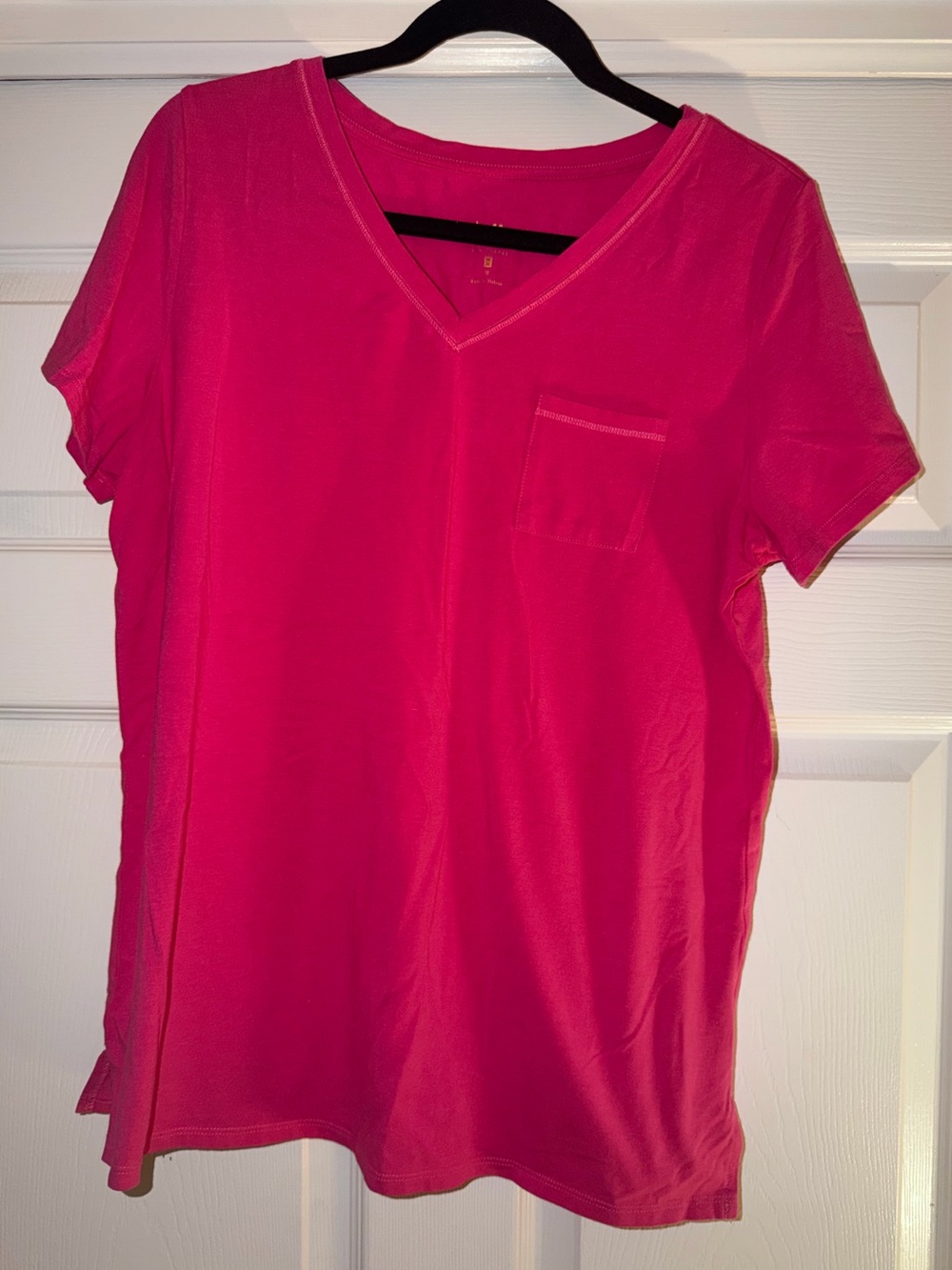 Belle by Kim Gravel Cotton/Modal Hot Pink Top